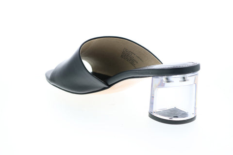 Katy Perry The Landen Womens Black Synthetic Slip On Mules Heels Shoes