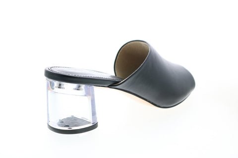 Katy Perry The Landen Womens Black Synthetic Slip On Mules Heels Shoes