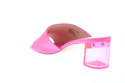Katy Perry The Landen Womens Pink Synthetic Slip On Mules Heels Shoes