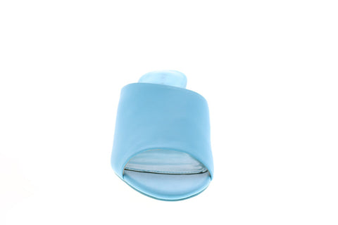 Katy Perry The Landen Womens Blue Synthetic Slip On Mules Heels Shoes