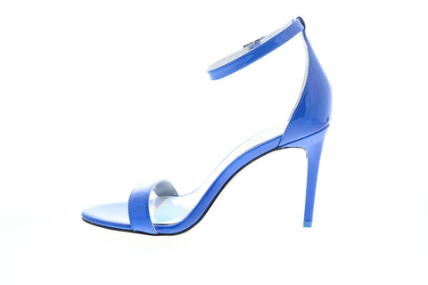 Katy Perry The Jamie Womens Blue Synthetic Strap Strap Heels Shoes