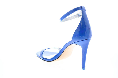 Katy Perry The Jamie Womens Blue Synthetic Strap Strap Heels Shoes