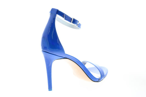 Katy Perry The Jamie Womens Blue Synthetic Strap Strap Heels Shoes
