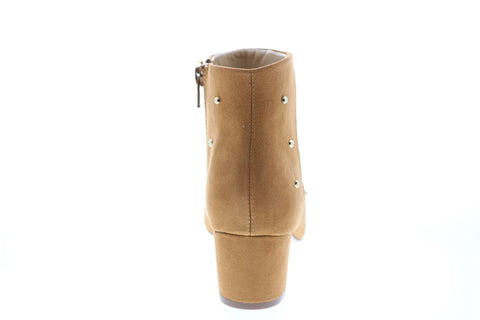 Katy Perry The Auora Womens Brown Canvas Zipper Ankle & Booties Boots 