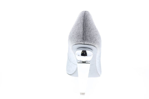 Katy Perry The Memphis Womens Silver Synthetic Slip On Pumps Heels Shoes