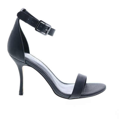 Katy Perry The Melly Womens Black Synthetic Slip On Strap Heels Shoes