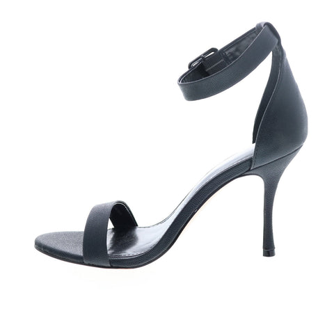Katy Perry The Melly Womens Black Synthetic Slip On Strap Heels Shoes