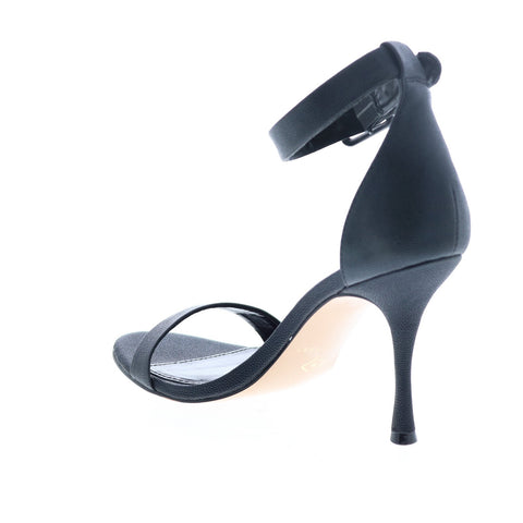 Katy Perry The Melly Womens Black Synthetic Slip On Strap Heels Shoes