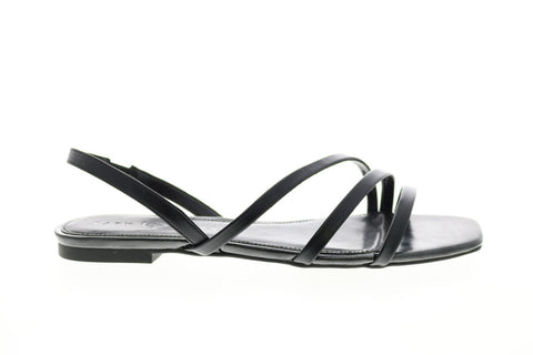 Katy Perry The Bondie Womens Black Synthetic Slip On Slingback Sandals Shoes