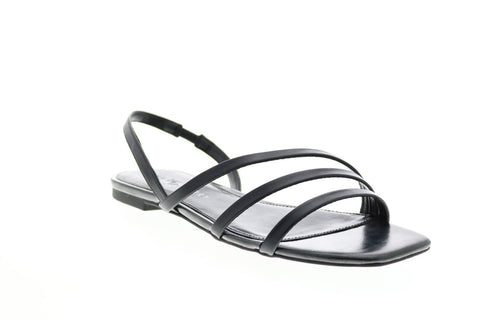 Katy Perry The Bondie Womens Black Synthetic Slip On Slingback Sandals Shoes