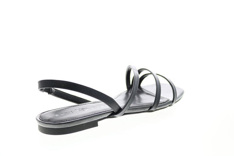 Katy Perry The Bondie Womens Black Synthetic Slip On Slingback Sandals Shoes