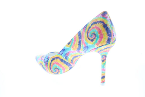 Katy Perry The Sissy Womens Yellow Synthetic Slip On Pumps Heels Shoes