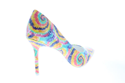 Katy Perry The Sissy Womens Yellow Synthetic Slip On Pumps Heels Shoes