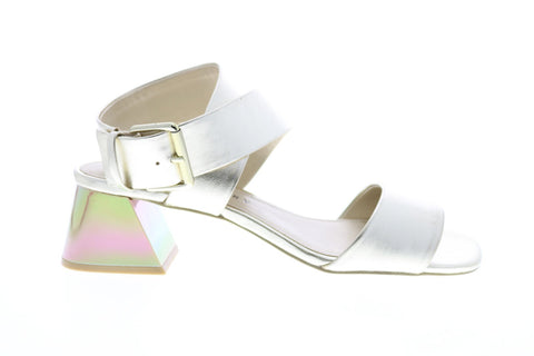 Katy Perry The Albee Womens Gold Synthetic Strap Strap Heels Shoes