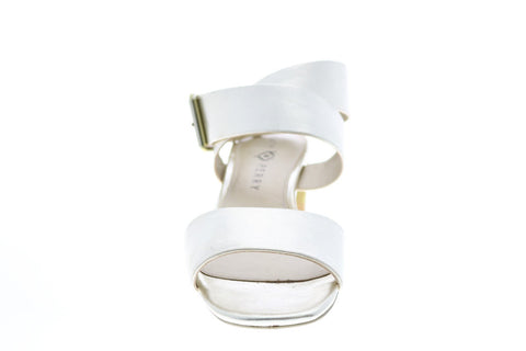 Katy Perry The Albee Womens Gold Synthetic Strap Strap Heels Shoes