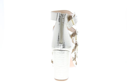 Katy Perry The Lizette Womens Gold Synthetic Strap Strap Heels Shoes