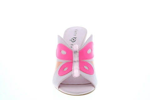 Katy Perry The Kirra Womens Pink Synthetic Slip On Mules Heels Shoes