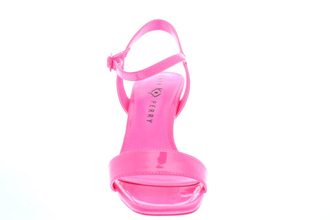 Katy Perry The Ira Womens Pink Synthetic Strap Wedges Heels Shoes