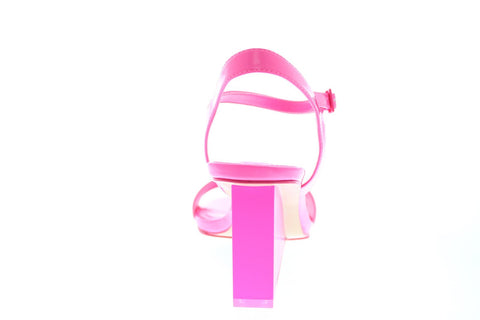 Katy Perry The Ira Womens Pink Synthetic Strap Wedges Heels Shoes