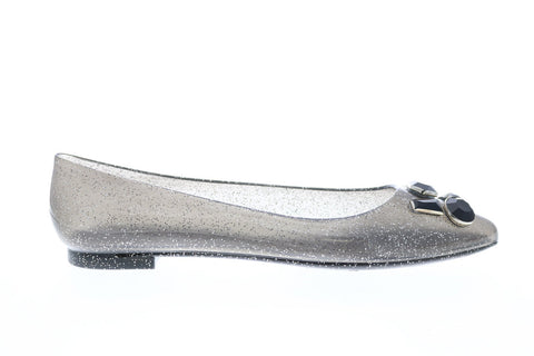 Katy Perry The Princess Womens Black Synthetic Slip On Ballet Flats Shoes