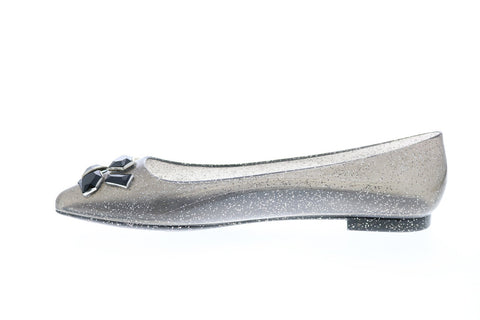 Katy Perry The Princess Womens Black Synthetic Slip On Ballet Flats Shoes