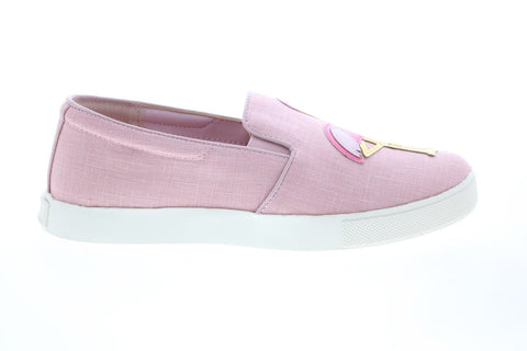 Katy Perry The Kerry Womens Pink Canvas Slip On Lifestyle Sneakers Shoes