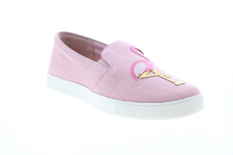 Katy Perry The Kerry Womens Pink Canvas Slip On Lifestyle Sneakers Shoes
