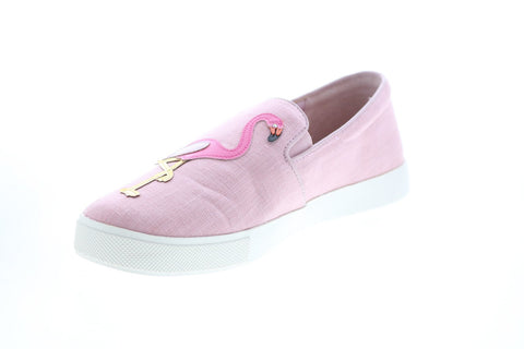 Katy Perry The Kerry Womens Pink Canvas Slip On Lifestyle Sneakers Shoes