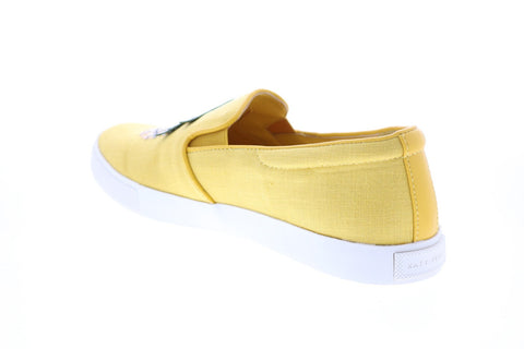 Katy Perry The Kerry Womens Yellow Canvas Slip On Lifestyle Sneakers Shoes
