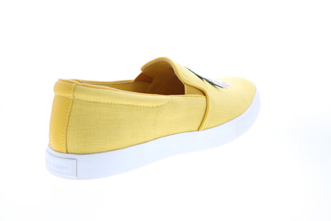 Katy Perry The Kerry Womens Yellow Canvas Slip On Lifestyle Sneakers Shoes