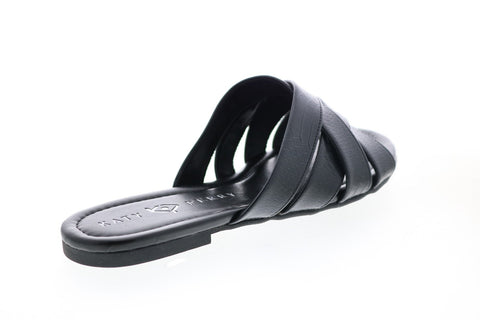 Katy Perry The Lindita Womens Black Synthetic Slip On Slides Sandals Shoes