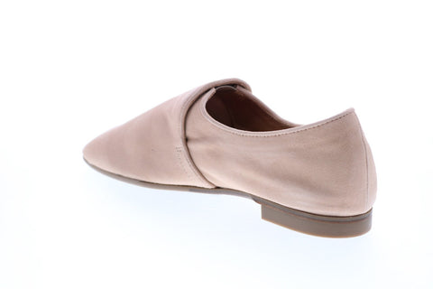 Aquatalia Revy Dress Suede 34L2170-NUD Womens Beige Suede Flats Loafer Shoes