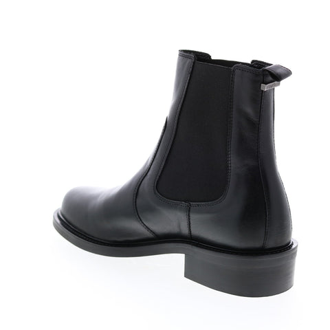 Aquatalia Alexandra Calf Elastic 34L2224-BLK Womens Black Leather Knee High Boots