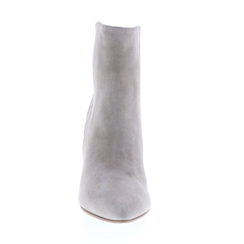 Aquatalia Sierra Dress Suede 34L3605-STM Womens Gray Suede Ankle & Booties Boots
