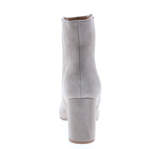 Aquatalia Sierra Dress Suede 34L3605-STM Womens Gray Suede Ankle & Booties Boots
