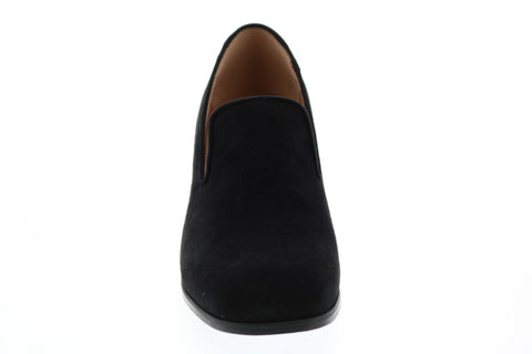 Aquatalia Marsha Dress Suede 34L3623-BLK Womens Black Suede Heels Pumps Shoes