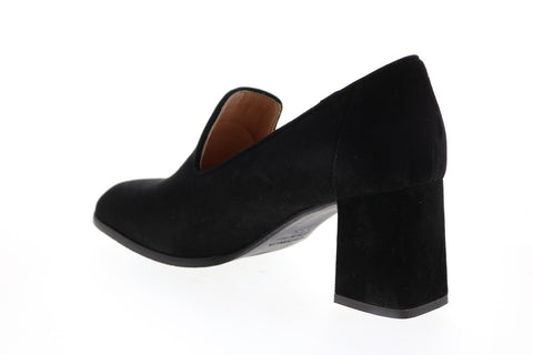 Aquatalia Marsha Dress Suede 34L3623-BLK Womens Black Suede Heels Pumps Shoes