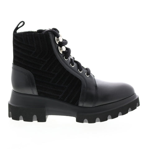 Aquatalia Kaylynn Calf Suede 34L3726-BBK Womens Black Suede Zipper Casual Dress Boots
