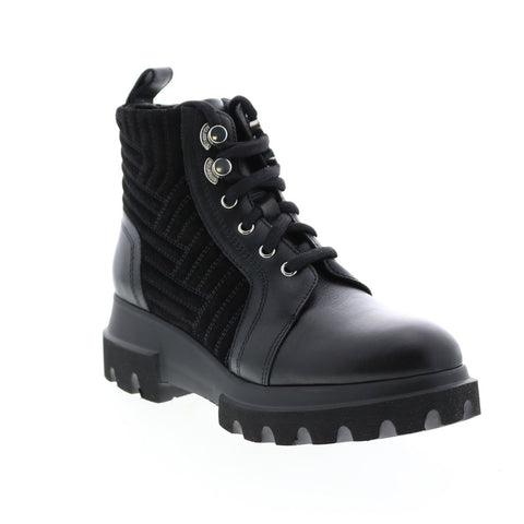 Aquatalia Kaylynn Calf Suede 34L3726-BBK Womens Black Suede Zipper Casual Dress Boots