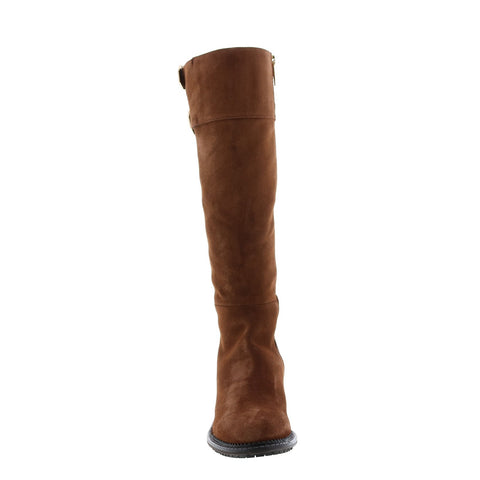 Aquatalia Orsyn Suede 34L3793-CHT Womens Brown Suede Zipper Knee High Boots