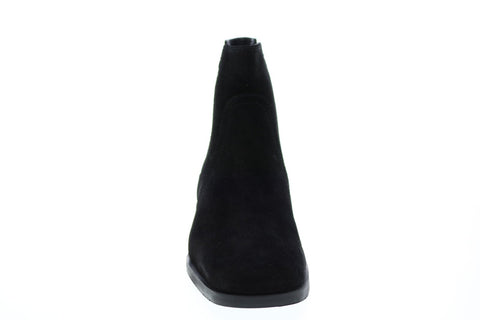 Aquatalia Tamera Suede Elastic 34L3825-BLK Womens Black Suede Chelsea Boots