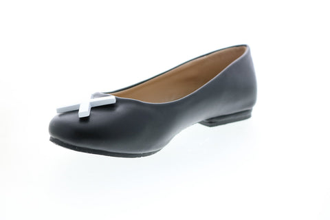 Katy Perry The Hug Kiss 34PK0010-BLK Girls Black Synthetic Ballet Flats Shoes