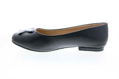 Katy Perry The Hug Kiss 34PK0010-BLK Girls Black Synthetic Ballet Flats Shoes