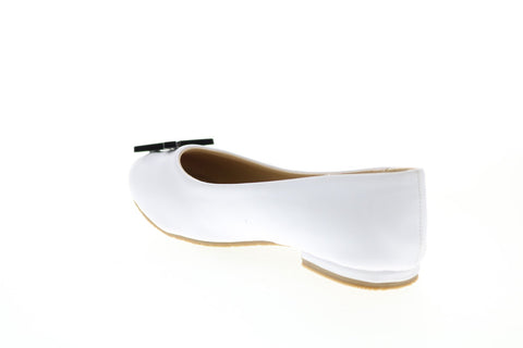 Katy Perry The Hug Kiss 34PK0010-WHT Girls White Synthetic Ballet Flats Shoes