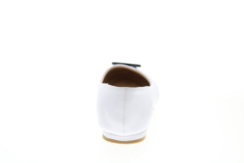 Katy Perry The Hug Kiss 34PK0010-WHT Girls White Synthetic Ballet Flats Shoes