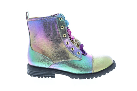 Katy Perry The Bliss Irredescent Girls Blue Purple Synthetic Casual Dress Boots