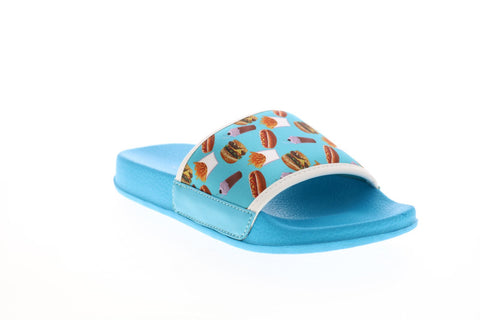 Katy Perry The Junkfood Slide 34PK0021-BLU Girls Blue Slides Sandals Shoes