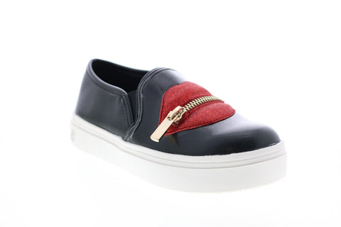 Katy Perry My Lips Are Sealed Girls Black Synthetic Lifestyle Sneakers Shoes