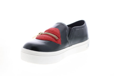 Katy Perry My Lips Are Sealed Girls Black Synthetic Lifestyle Sneakers Shoes