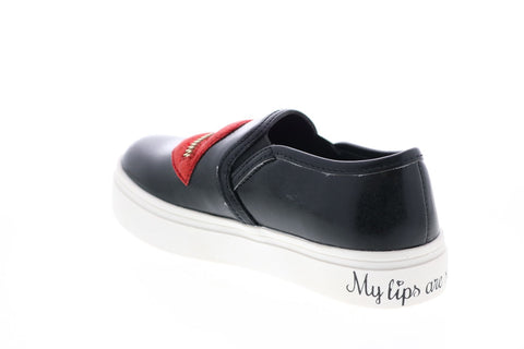 Katy Perry My Lips Are Sealed Girls Black Synthetic Lifestyle Sneakers Shoes